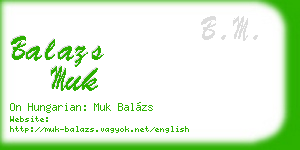 balazs muk business card